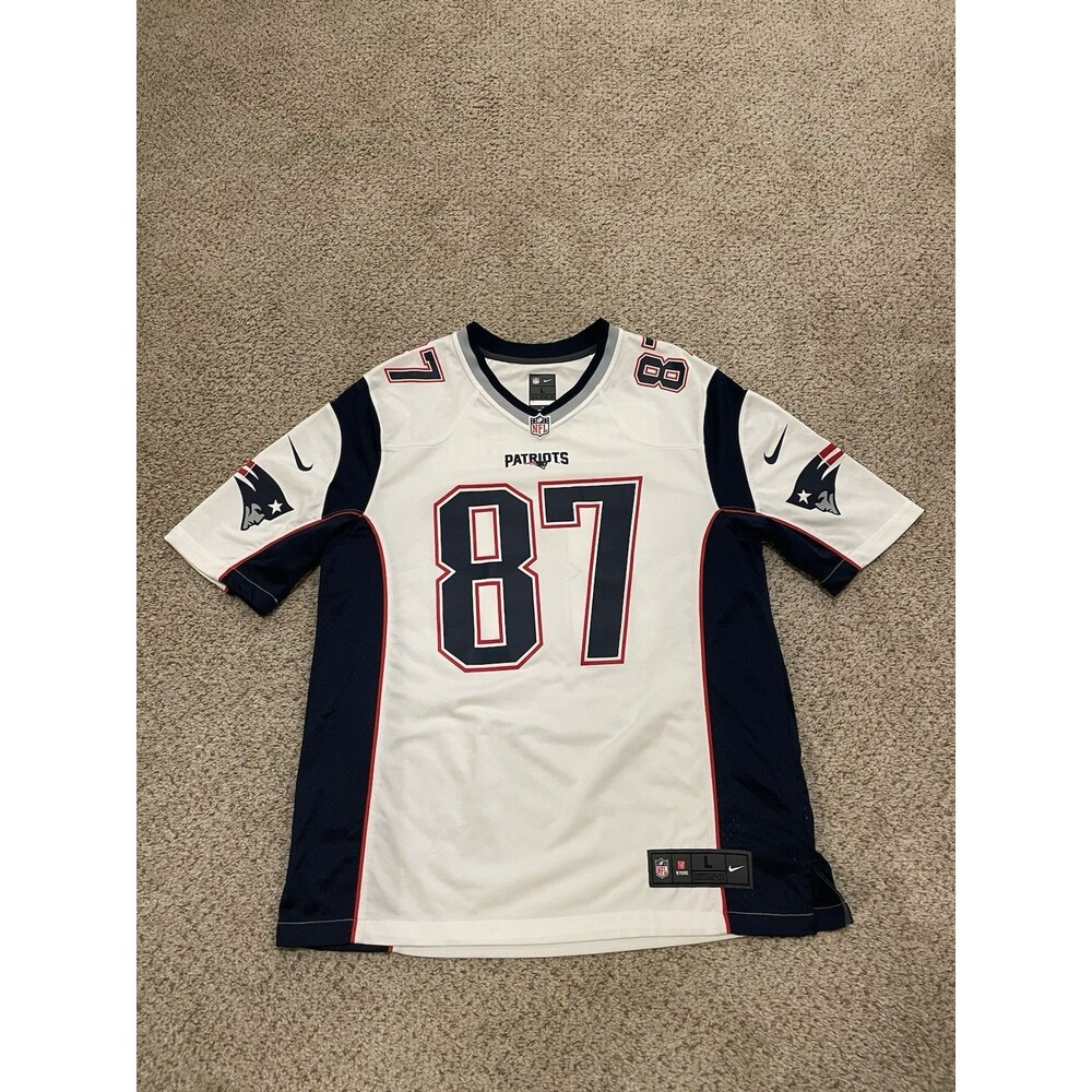 Nike New England Patriots Rob Gronkowski #87 NFL Football Jersey Mens Size Large